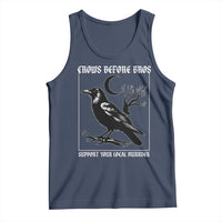 Crows Before Bros Support Your Local Murder Tank Top Funny Crow Lovers - Wonder Print Shop