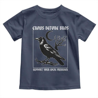 Crows Before Bros Support Your Local Murder Toddler T Shirt Funny Crow Lovers - Wonder Print Shop