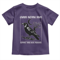 Crows Before Bros Support Your Local Murder Toddler T Shirt Funny Crow Lovers - Wonder Print Shop