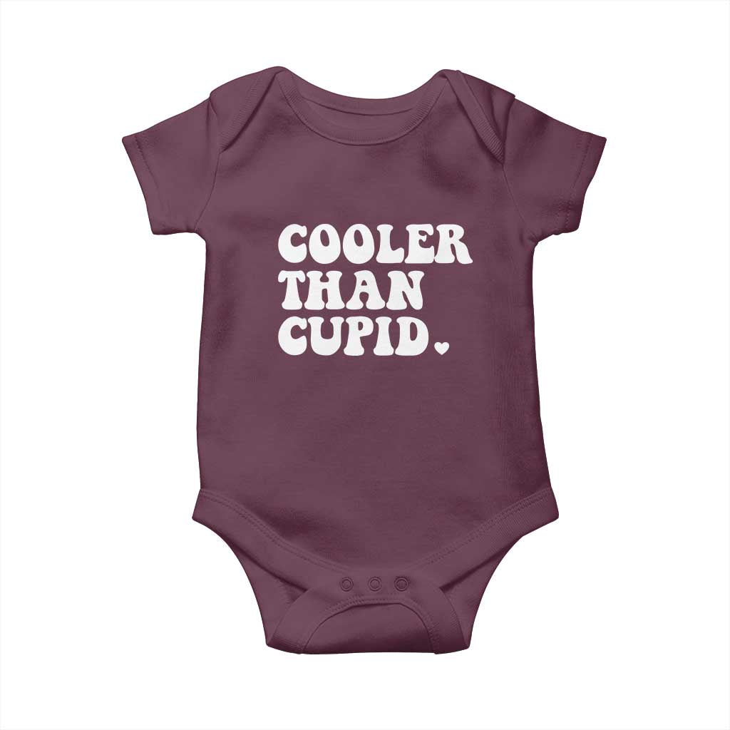 Toddler Boy Valentine Baby Onesie Cooler Than Cupid Funny Kids Valentine Day