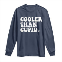 Toddler Boy Valentine Long Sleeve Shirt Cooler Than Cupid Funny Kids Valentine Day
