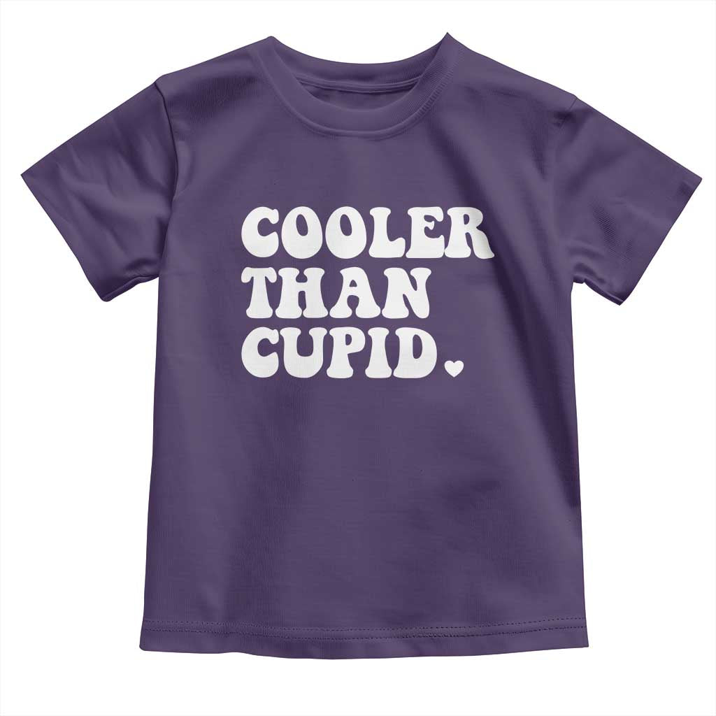 Toddler Boy Valentine Toddler T Shirt Cooler Than Cupid Funny Kids Valentine Day