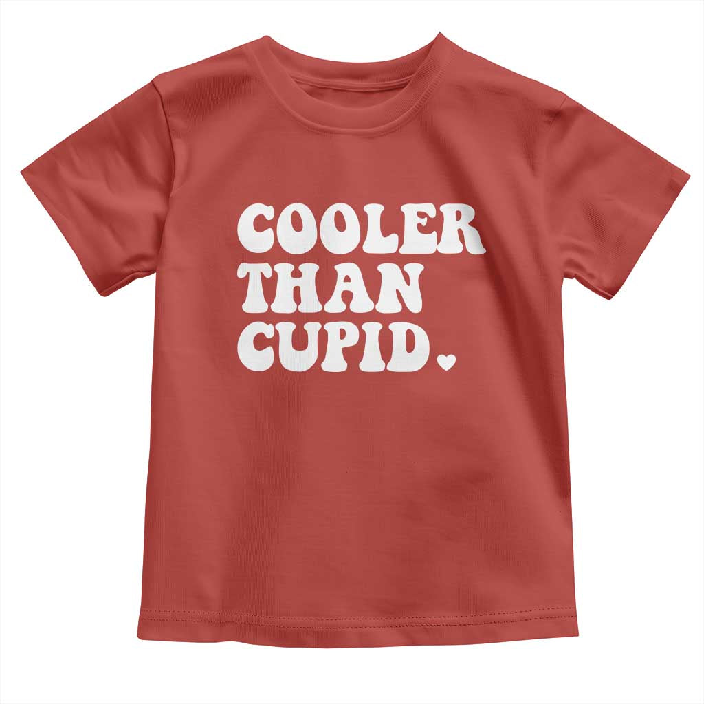 Toddler Boy Valentine Toddler T Shirt Cooler Than Cupid Funny Kids Valentine Day