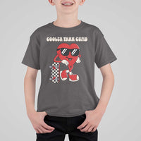 Funny Heart Valentine Day T Shirt For Kid Cooler Than Cupid Skateboard Kids Toddler Boy Valentine