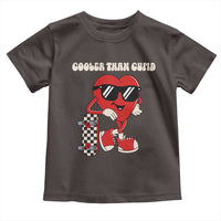 Funny Heart Valentine Day Toddler T Shirt Cooler Than Cupid Skateboard Kids Toddler Boy Valentine