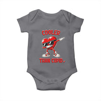 Dabbing Heart Valentine Day Baby Onesie Cooler Than Cupid Funny Kids Boys