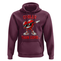Dabbing Heart Valentine Day Hoodie Cooler Than Cupid Funny Kids Boys
