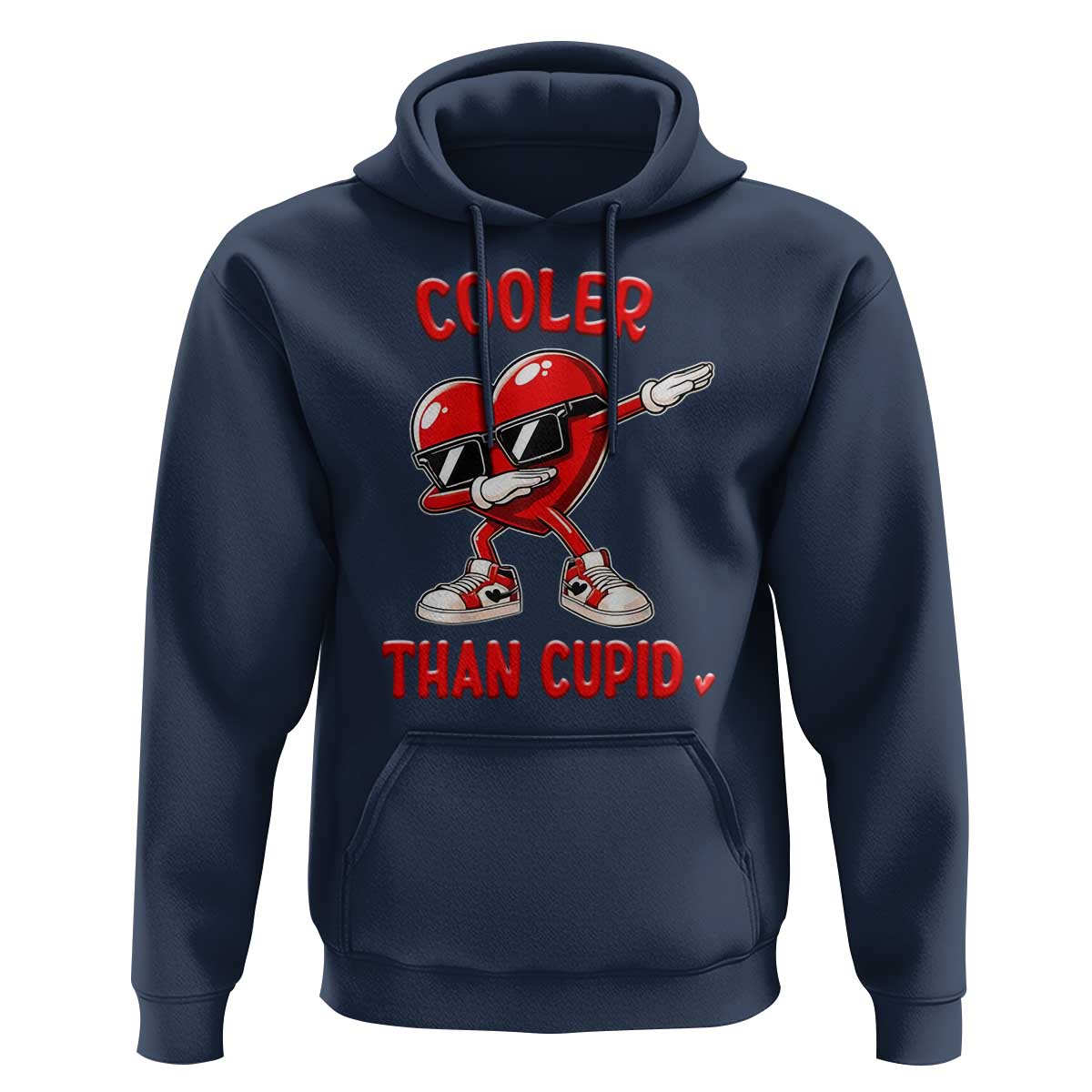 Dabbing Heart Valentine Day Hoodie Cooler Than Cupid Funny Kids Boys
