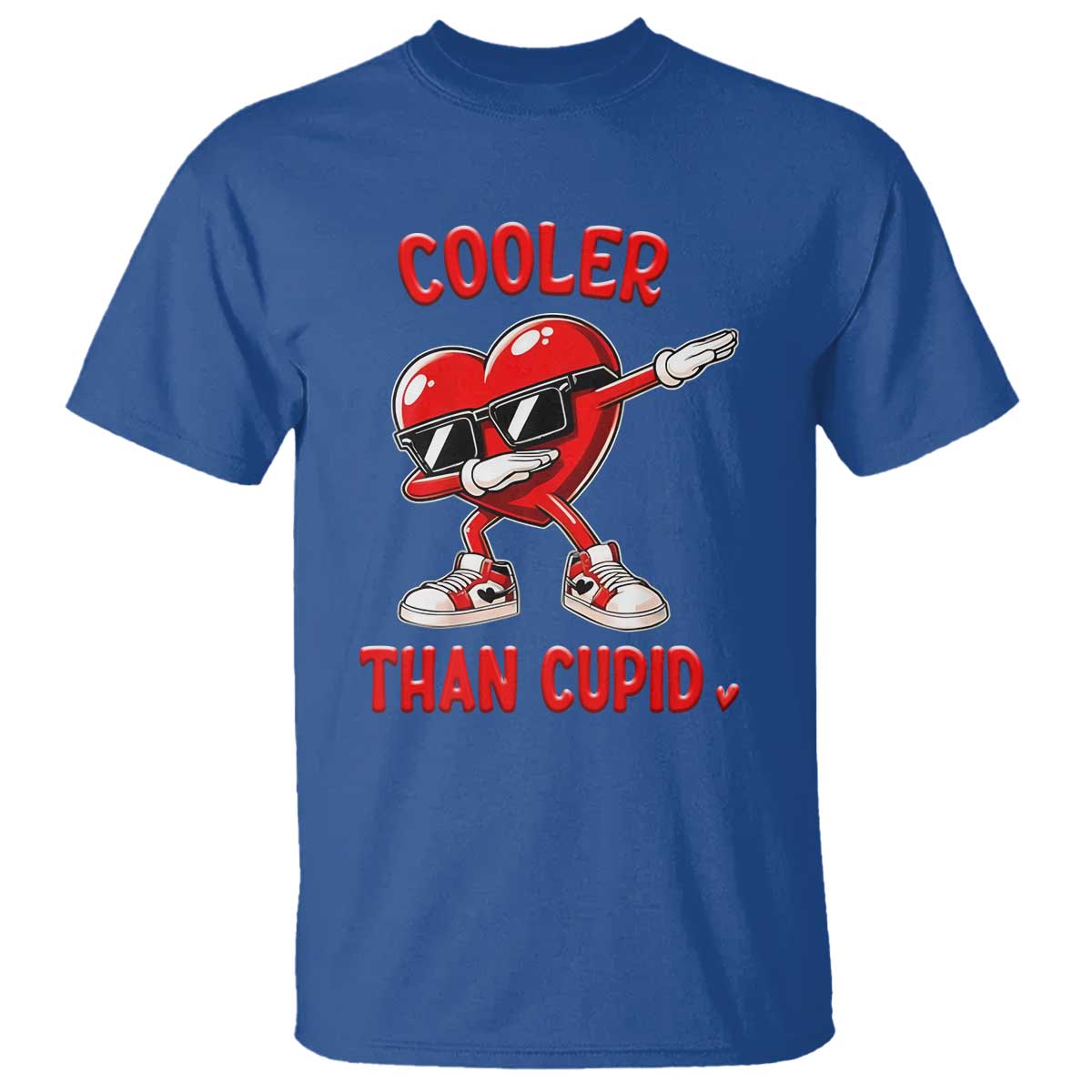 Dabbing Heart Valentine Day T Shirt Cooler Than Cupid Funny Kids Boys