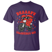 Braaapy Valentines Day Motocross Heart T Shirt