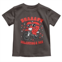 Braaapy Valentines Day Motocross Heart Toddler T Shirt