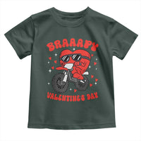 Braaapy Valentines Day Motocross Heart Toddler T Shirt