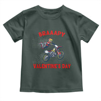 Braaapy Valentines Day Motocross Dirt Bikes Toddler T Shirt