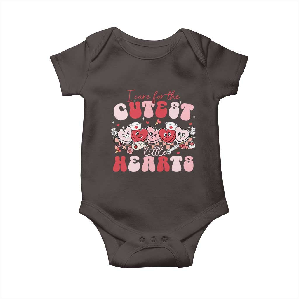 Nurse Valentine Gift Baby Onesie Care For Cutest Little Hearts