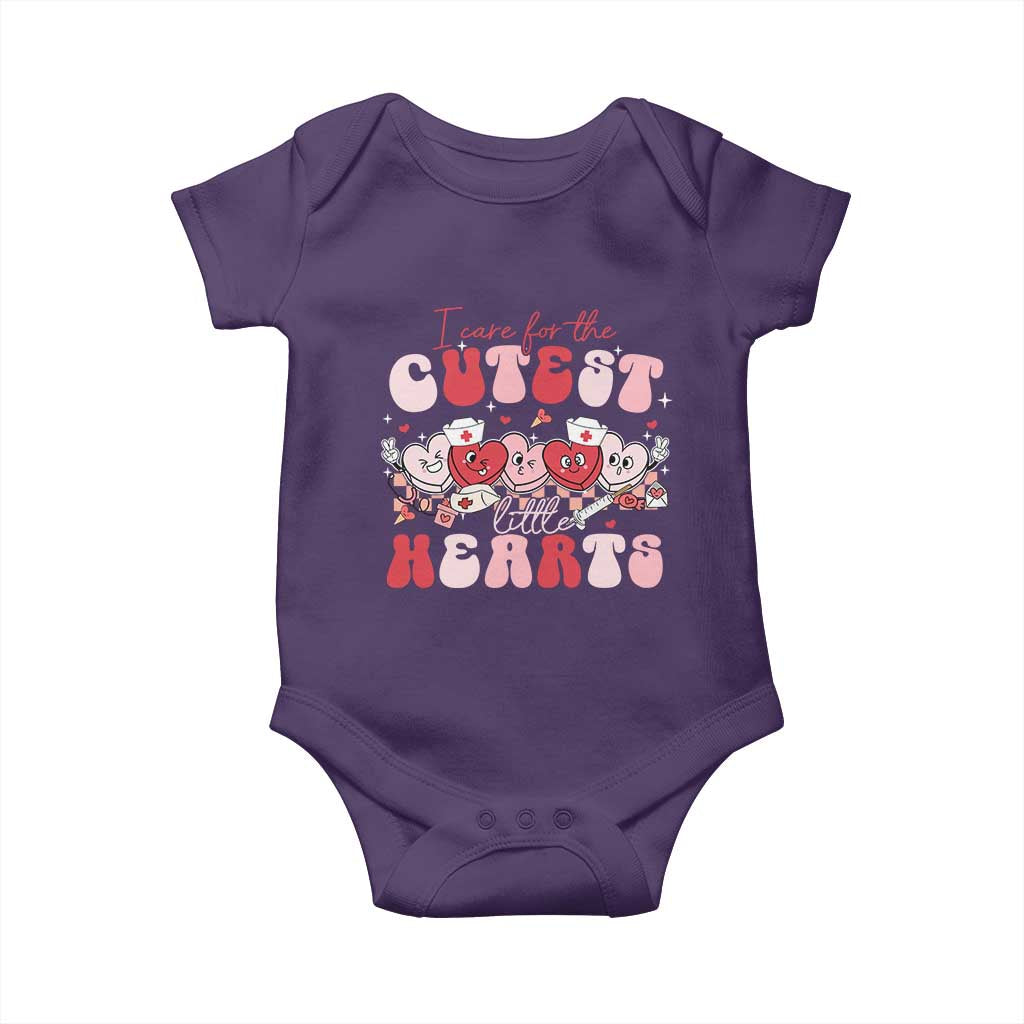 Nurse Valentine Gift Baby Onesie Care For Cutest Little Hearts