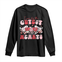 Nurse Valentine Gift Long Sleeve Shirt Care For Cutest Little Hearts
