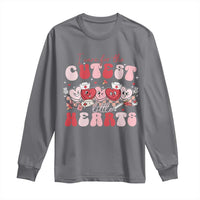 Nurse Valentine Gift Long Sleeve Shirt Care For Cutest Little Hearts