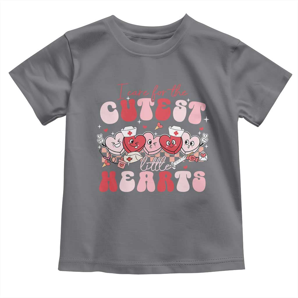 Nurse Valentine Gift Toddler T Shirt Care For Cutest Little Hearts