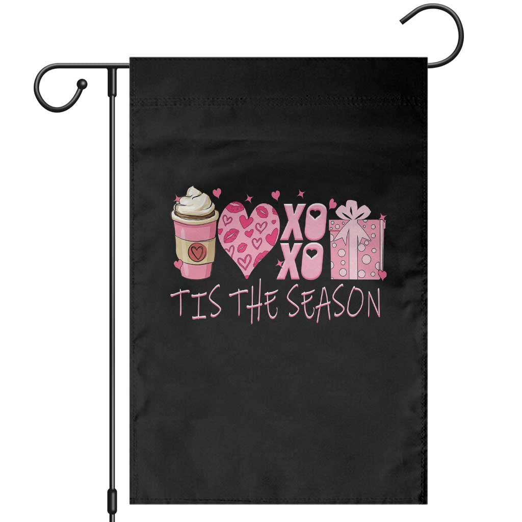 Valentine Coffee Garden Flag Love Heart XOXO Cute Graphic Valentines Day