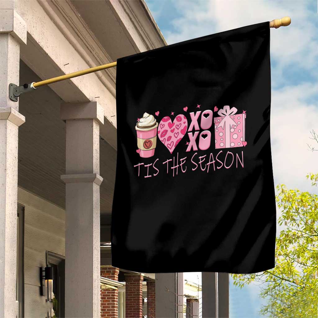 Valentine Coffee Garden Flag Love Heart XOXO Cute Graphic Valentines Day