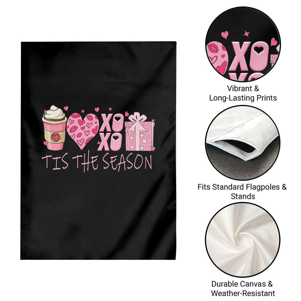 Valentine Coffee Garden Flag Love Heart XOXO Cute Graphic Valentines Day