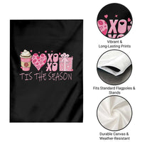 Valentine Coffee Garden Flag Love Heart XOXO Cute Graphic Valentines Day