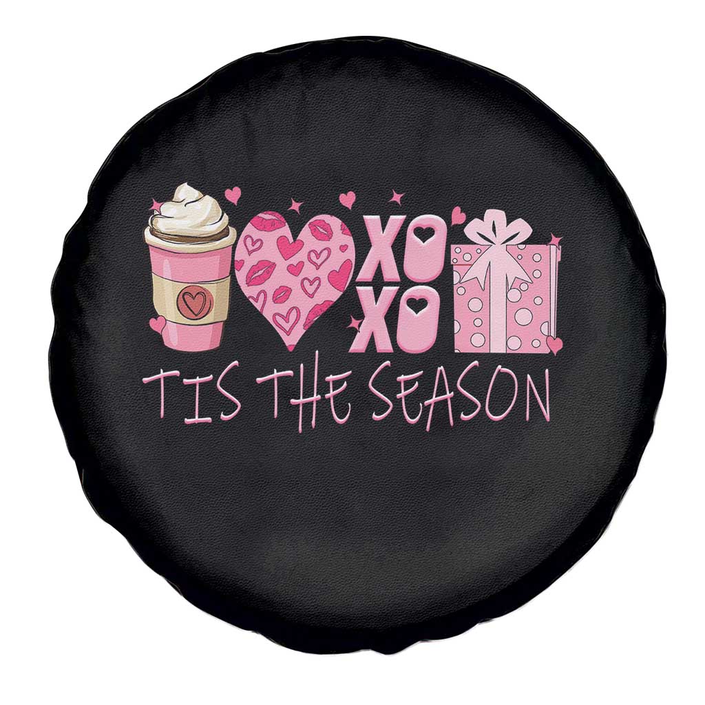 Valentine Coffee Spare Tire Cover Love Heart XOXO Cute Graphic Valentines Day