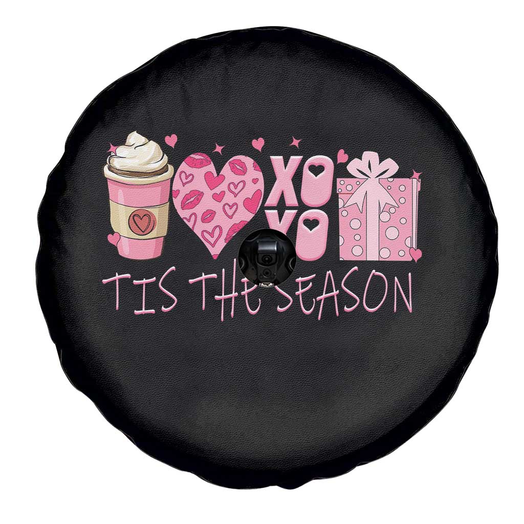 Valentine Coffee Spare Tire Cover Love Heart XOXO Cute Graphic Valentines Day