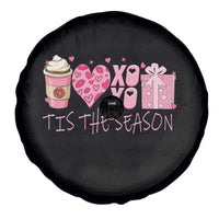 Valentine Coffee Spare Tire Cover Love Heart XOXO Cute Graphic Valentines Day