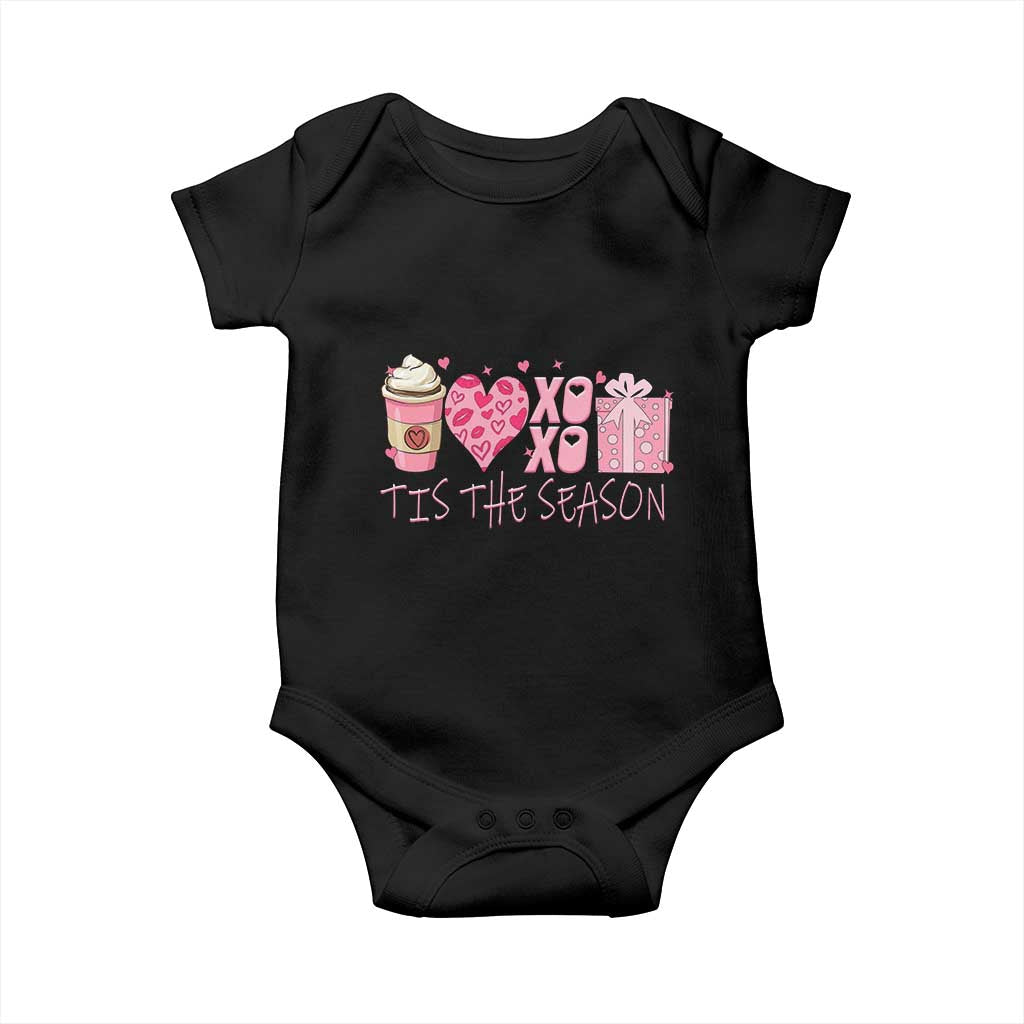 Valentine Coffee Baby Onesie Love Heart XOXO Cute Graphic Valentines Day