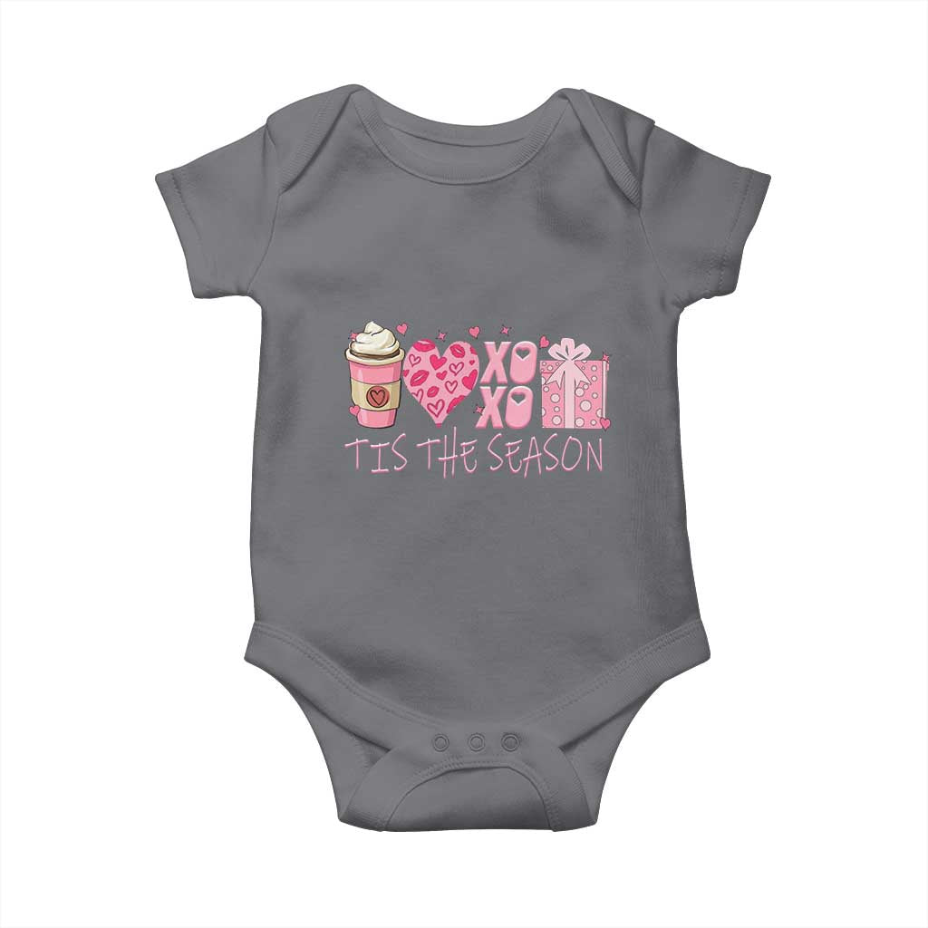 Valentine Coffee Baby Onesie Love Heart XOXO Cute Graphic Valentines Day