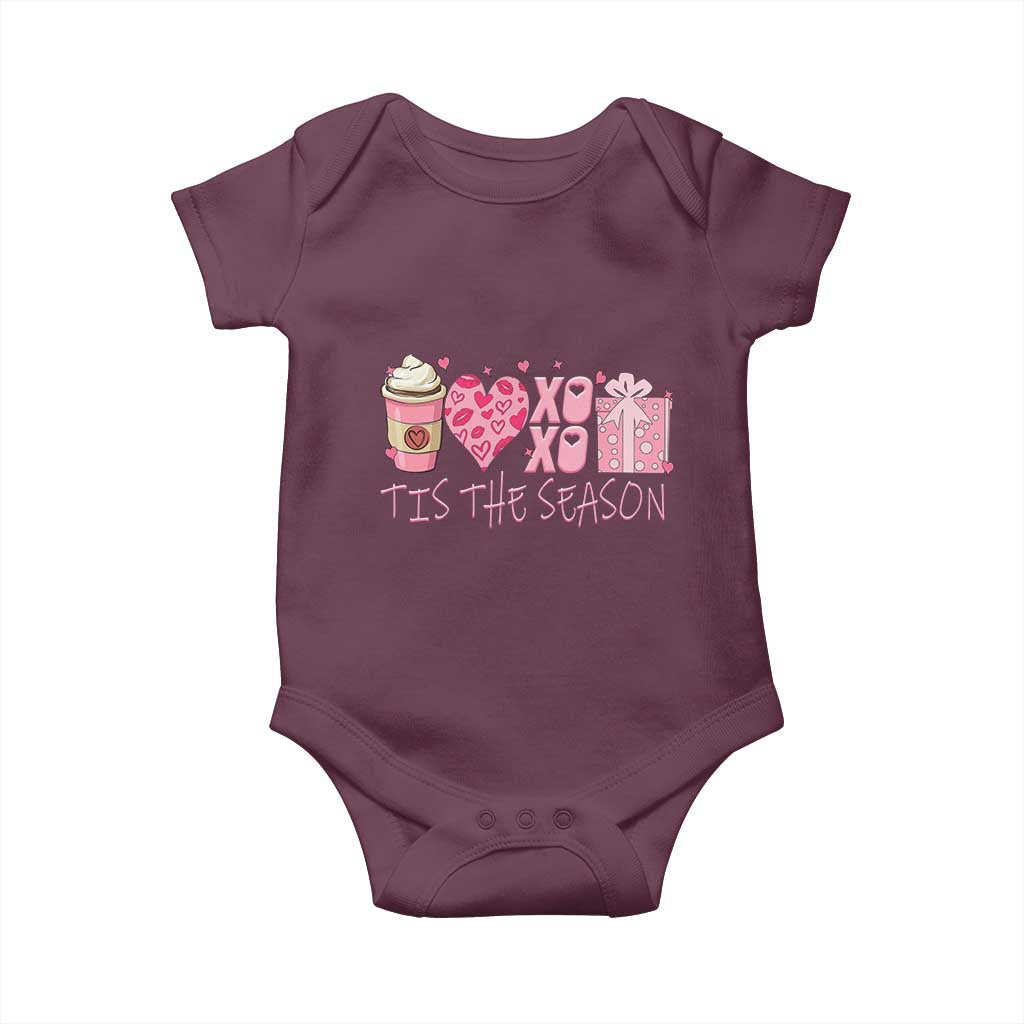 Valentine Coffee Baby Onesie Love Heart XOXO Cute Graphic Valentines Day