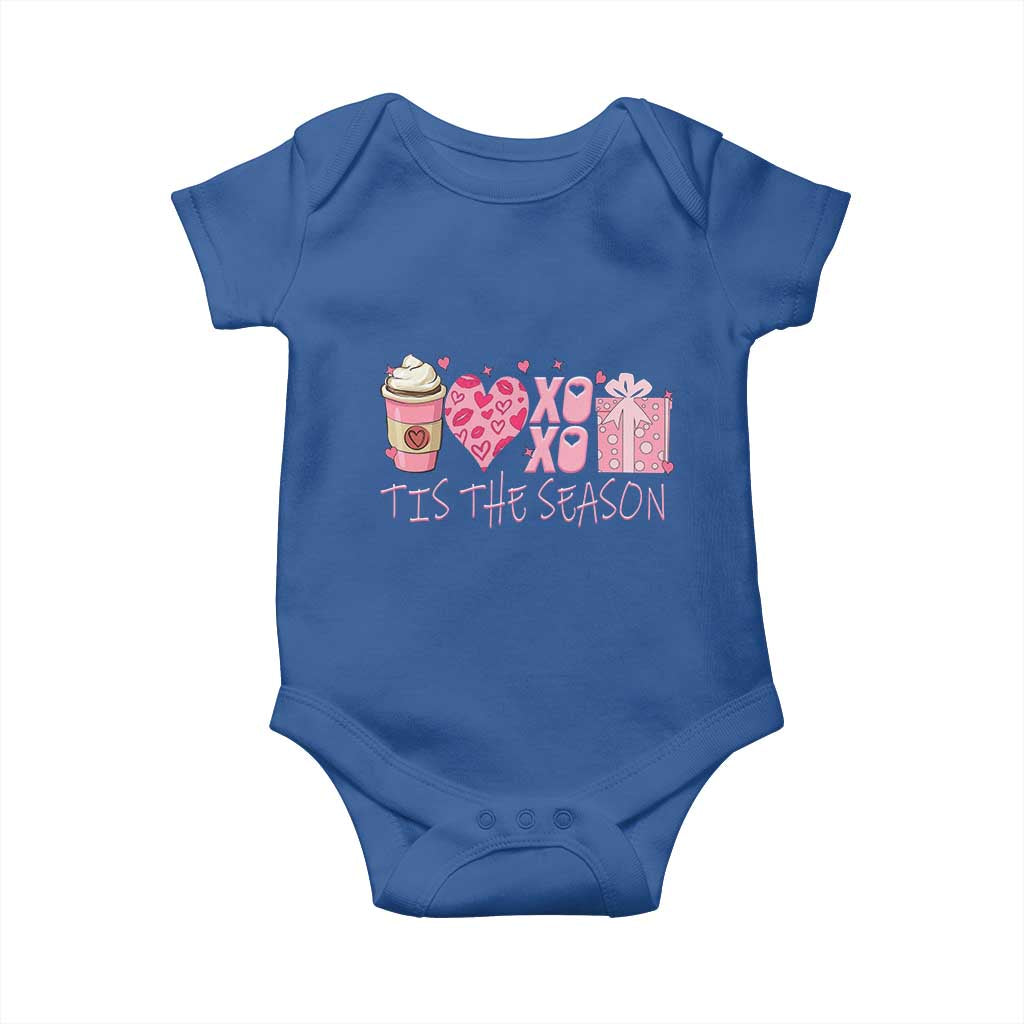 Valentine Coffee Baby Onesie Love Heart XOXO Cute Graphic Valentines Day