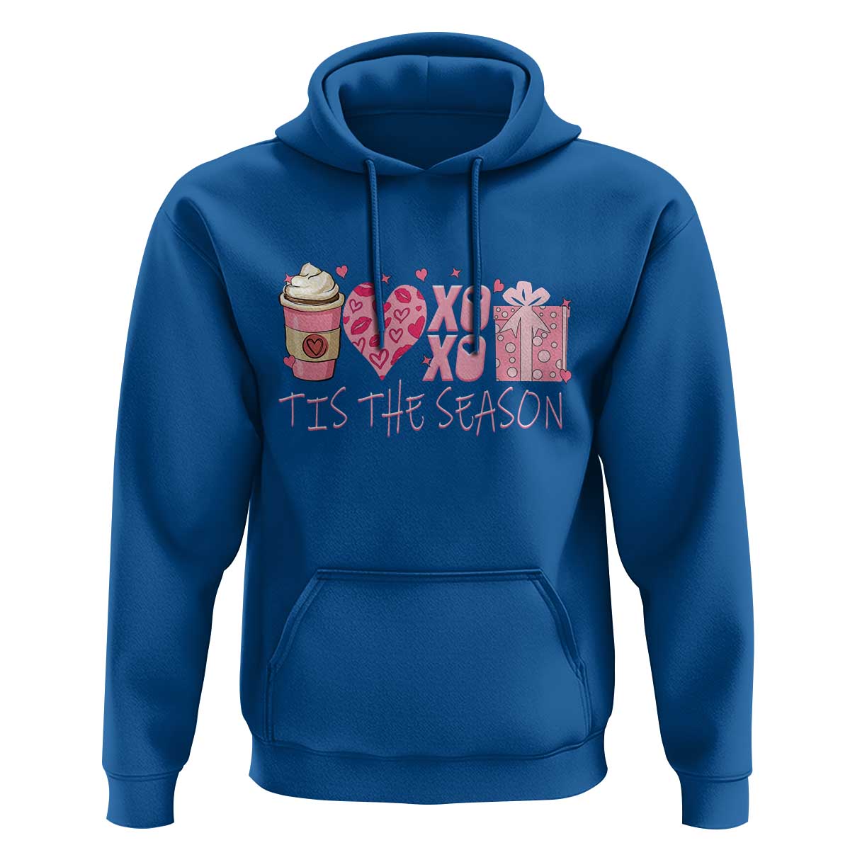Valentine Coffee Hoodie Love Heart XOXO Cute Graphic Valentines Day