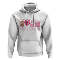 Valentine Coffee Hoodie Love Heart XOXO Cute Graphic Valentines Day