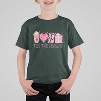 Valentine Coffee T Shirt For Kid Love Heart XOXO Cute Graphic Valentines Day