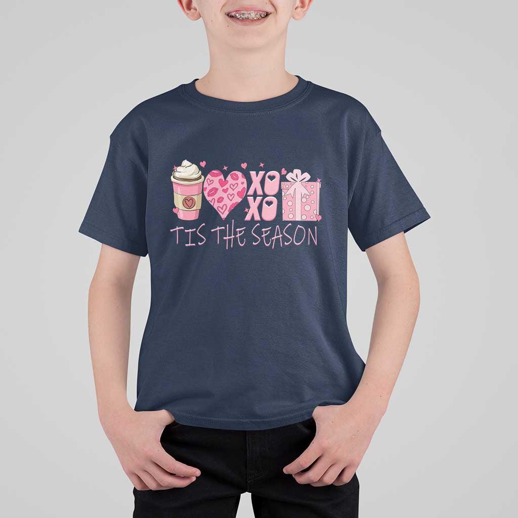 Valentine Coffee T Shirt For Kid Love Heart XOXO Cute Graphic Valentines Day