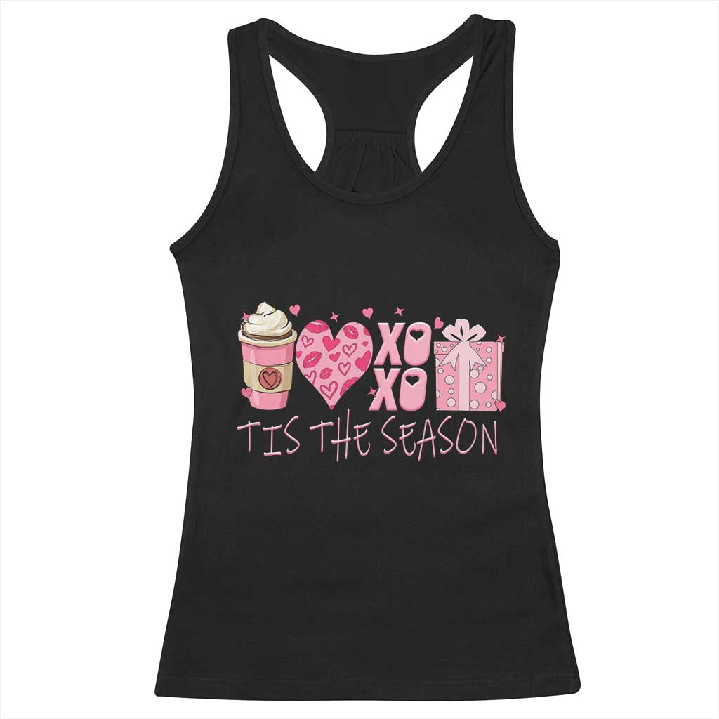 Valentine Coffee Racerback Tank Top Love Heart XOXO Cute Graphic Valentines Day