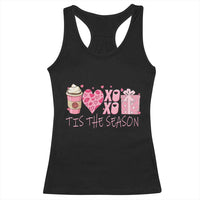 Valentine Coffee Racerback Tank Top Love Heart XOXO Cute Graphic Valentines Day