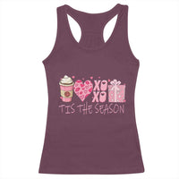 Valentine Coffee Racerback Tank Top Love Heart XOXO Cute Graphic Valentines Day