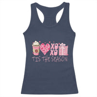 Valentine Coffee Racerback Tank Top Love Heart XOXO Cute Graphic Valentines Day