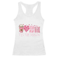 Valentine Coffee Racerback Tank Top Love Heart XOXO Cute Graphic Valentines Day