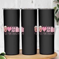 Valentine Coffee Skinny Tumbler Love Heart XOXO Cute Graphic Valentines Day