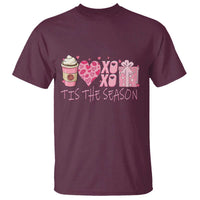 Valentine Coffee T Shirt Love Heart XOXO Cute Graphic Valentines Day