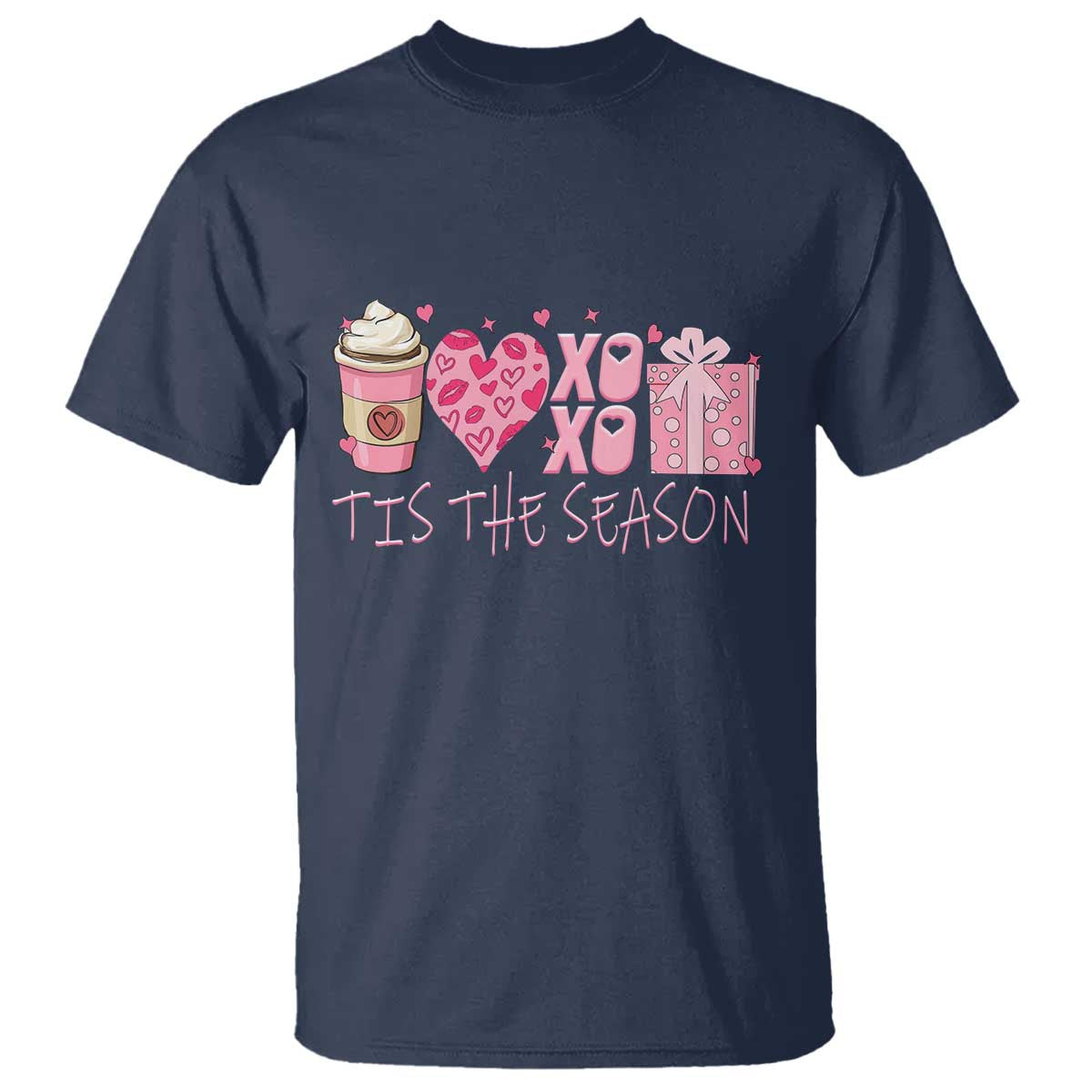 Valentine Coffee T Shirt Love Heart XOXO Cute Graphic Valentines Day