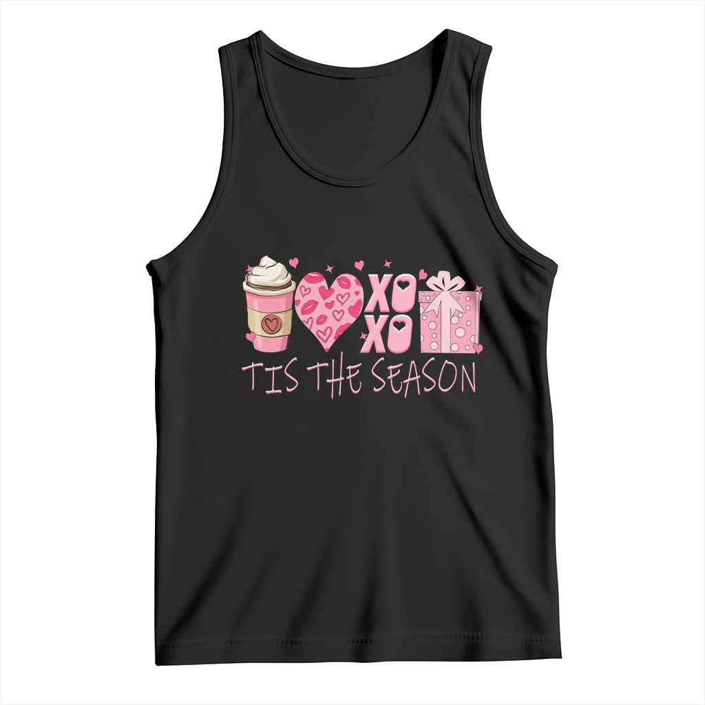 Valentine Coffee Tank Top Love Heart XOXO Cute Graphic Valentines Day