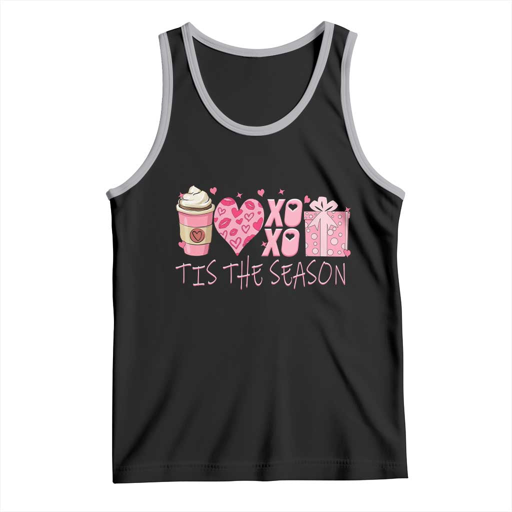 Valentine Coffee Tank Top Love Heart XOXO Cute Graphic Valentines Day