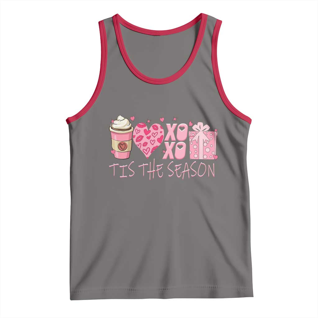 Valentine Coffee Tank Top Love Heart XOXO Cute Graphic Valentines Day