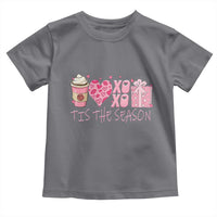 Valentine Coffee Toddler T Shirt Love Heart XOXO Cute Graphic Valentines Day