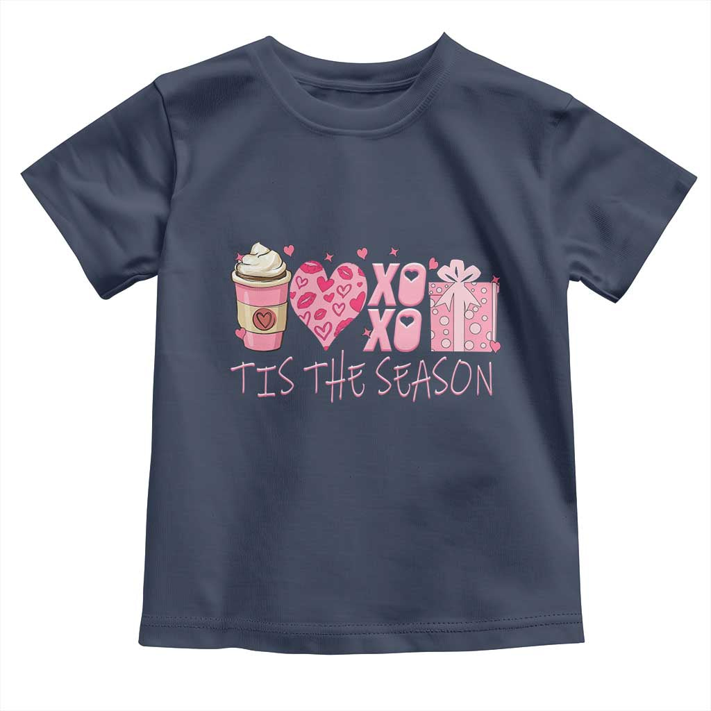 Valentine Coffee Toddler T Shirt Love Heart XOXO Cute Graphic Valentines Day